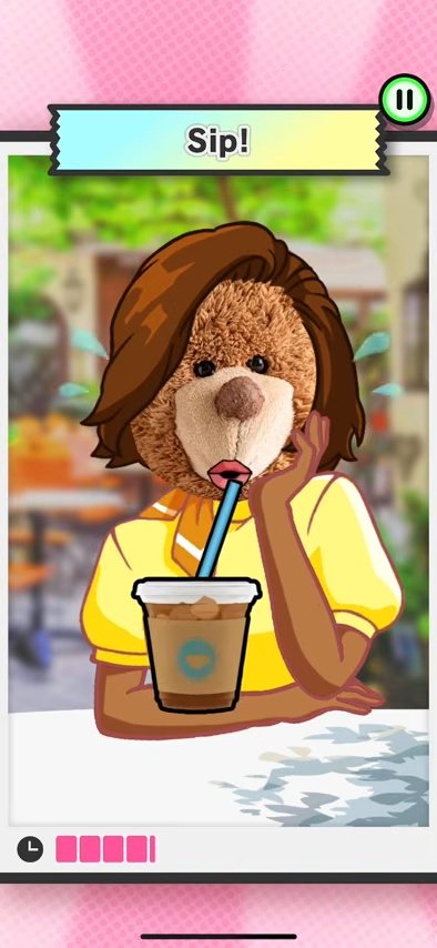 Straws：移动杯子与吸管，对准人物的嘴。